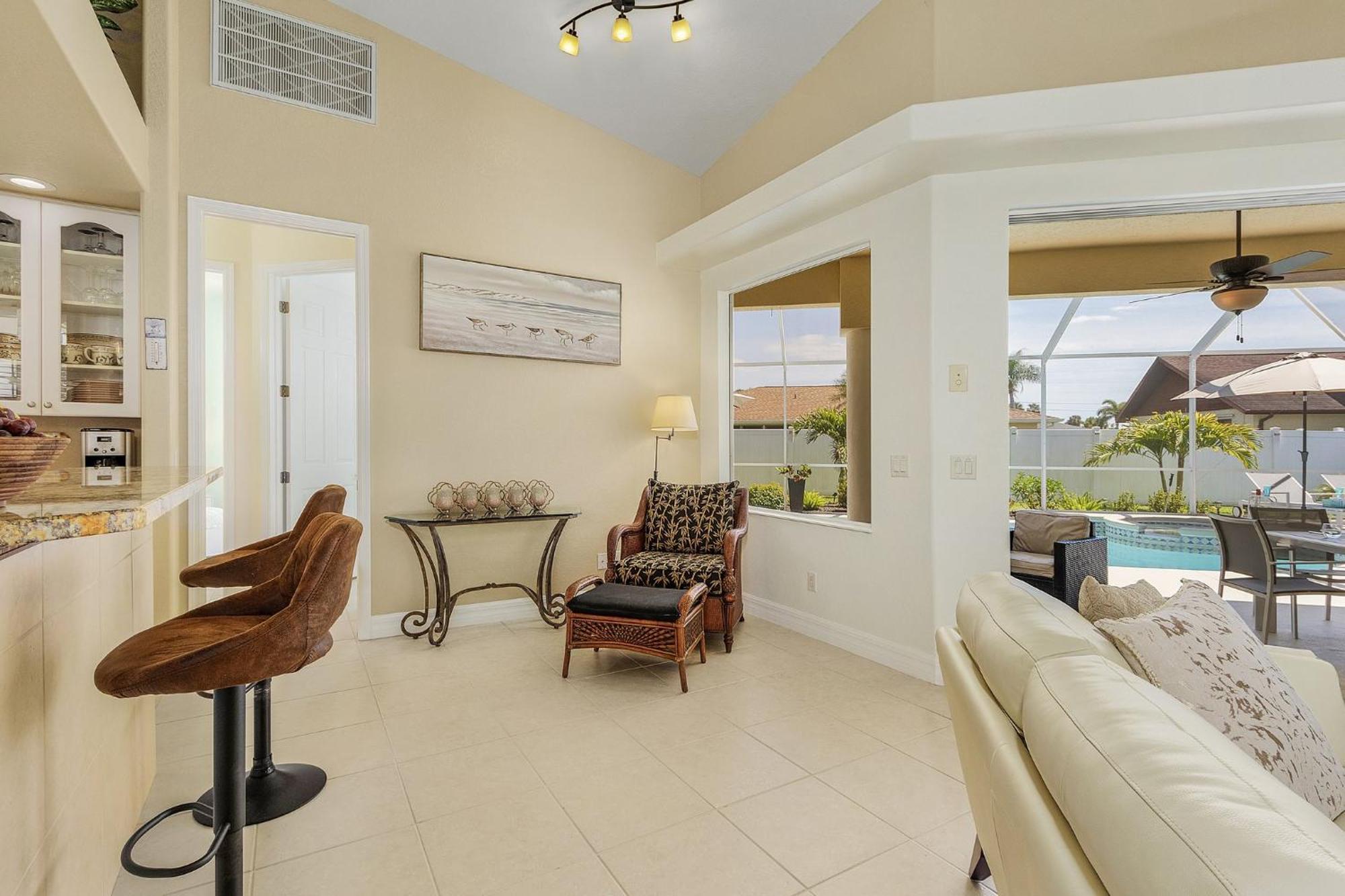 Villa-Haze, Lots Of Privacy, Solar & Electric Heated Pool And Spa Cape Coral Exterior photo